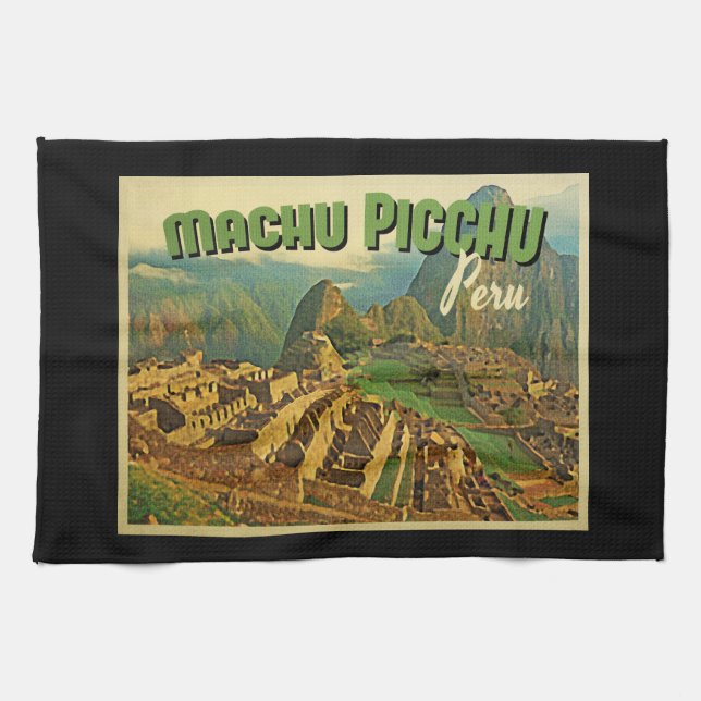Machu Picchu Peru Kitchen Towel (Horizontal)