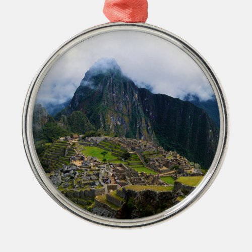Machu Picchu Peru Metal Ornament
