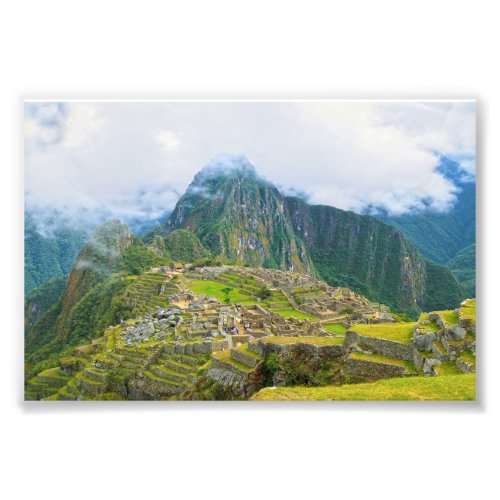 Machu Picchu Peru Overlook Photo Print