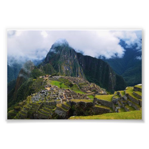 Machu Picchu Peru Overlook Photo Print