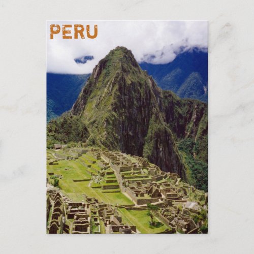 Machu Picchu Peru Postcard