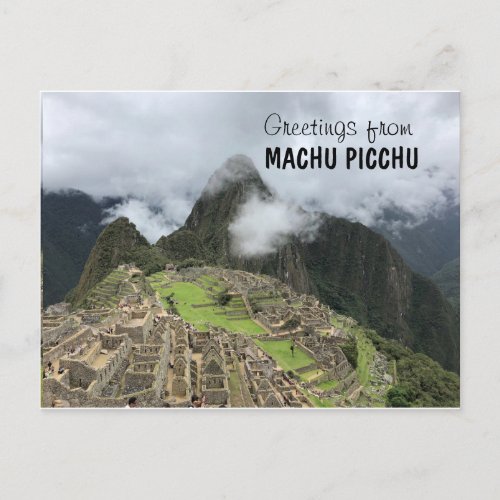 Machu Picchu Peru Postcard