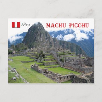 Machu Picchu  Peru Postcard by HTMimages at Zazzle