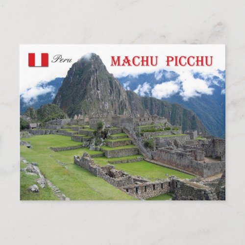 Machu Picchu Peru Postcard