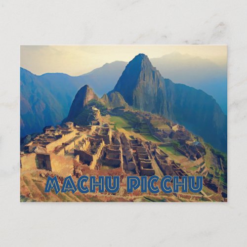 Machu Picchu Peru Postcard