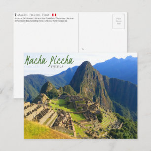 Machu Picchu, Peru Postcard