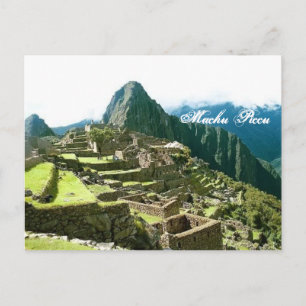 Machu Picchu Peru postcard