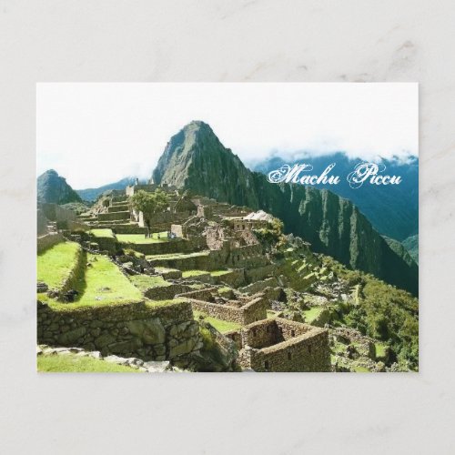 Machu Picchu Peru postcard