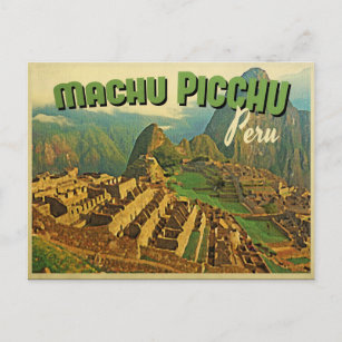 Machu Picchu Peru Postcard