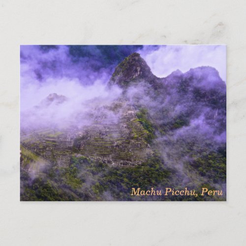 Machu Picchu Peru Postcard