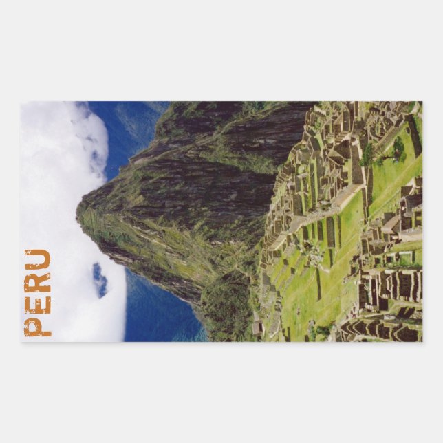 Machu Picchu, Peru Rectangular Sticker (Front)