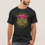 Machu Picchu Peru Retro Distressed Circle T-Shirt