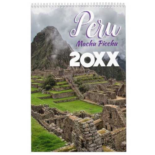Machu Picchu Peru Scenic Wall Calendar