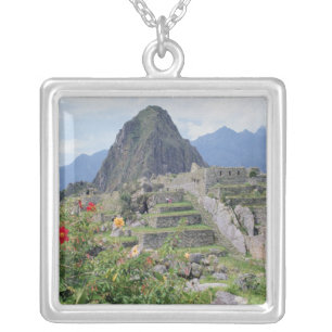 Machu Picchu, Peru Silver Plated Necklace