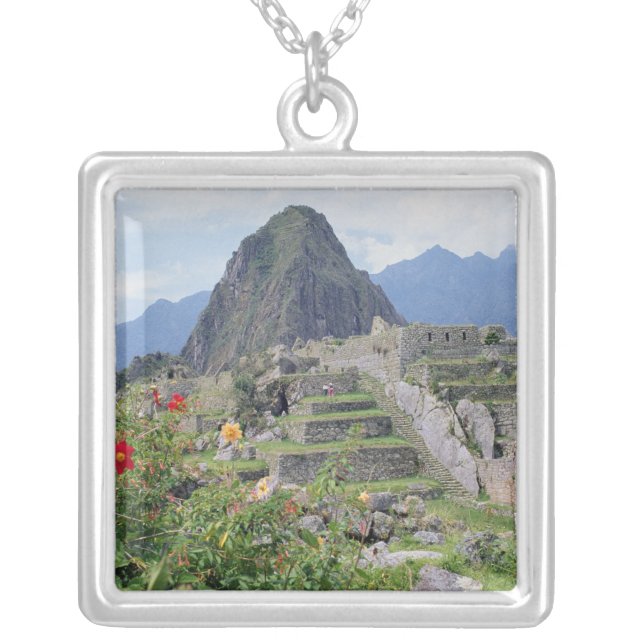 Machu Picchu, Peru Silver Plated Necklace (Front)