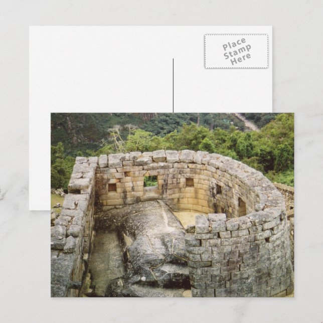 Machu Picchu Peru Temple of the Sun Ruins Postcard (Front/Back)