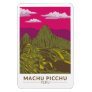 Machu Picchu Peru Travel Art Retro Magnet