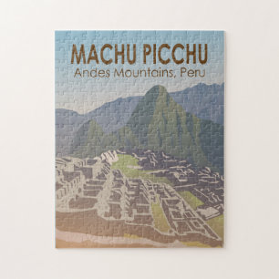 Machu Picchu Peru Travel Art Vintage Jigsaw Puzzle