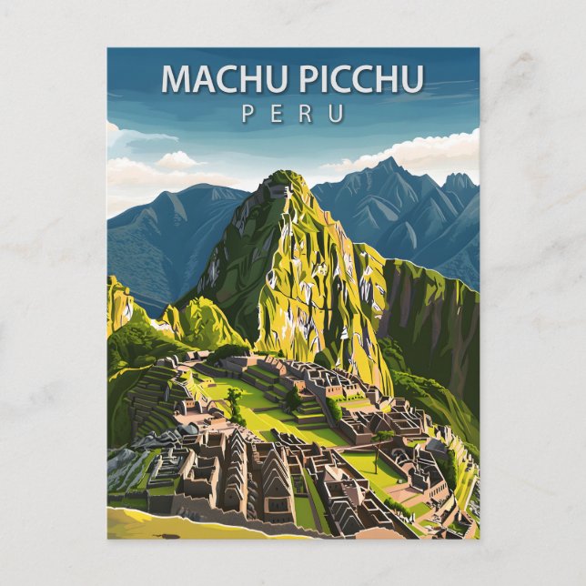 Machu Picchu Peru Travel Inca Ruins Postcard (Front)