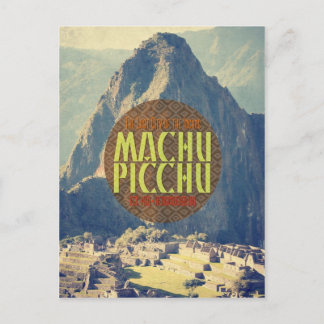 Machu Picchu Peru Travel Postcard