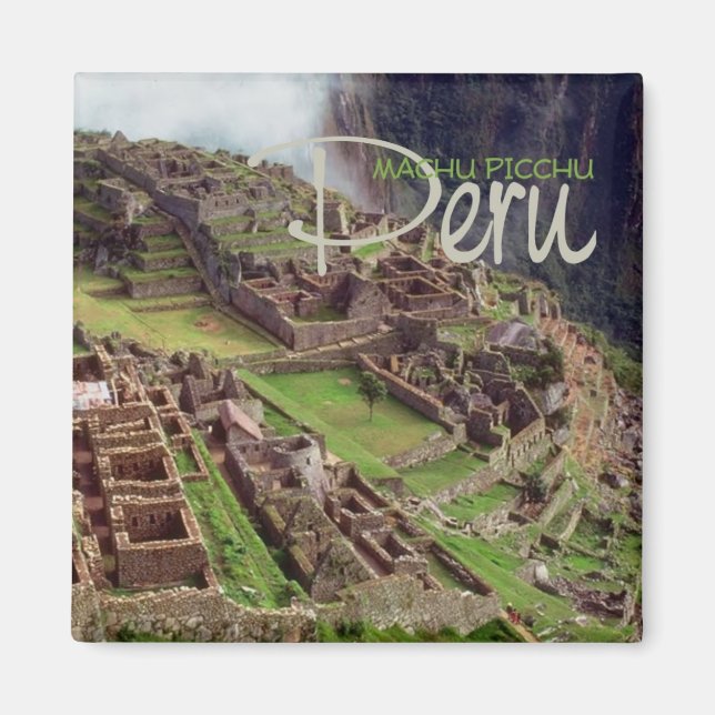 MACHU PICCHU Peru Travel Souvenir Magnet (Front)