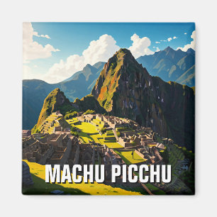 Machu Picchu Peru Travel Souvenir Magnet