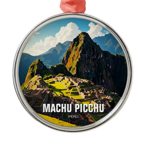 Machu Picchu Peru Travel Souvenir Metal Ornament