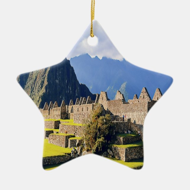 MACHU PICCHU - Peru - view Ceramic Ornament (Front)