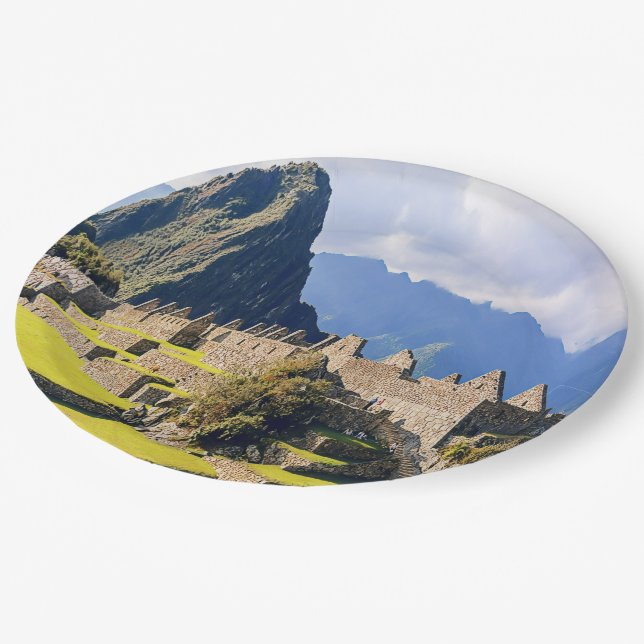 MACHU PICCHU - Peru - view Paper Plates (Angled)