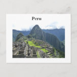 Machu Picchu Postcard at Zazzle