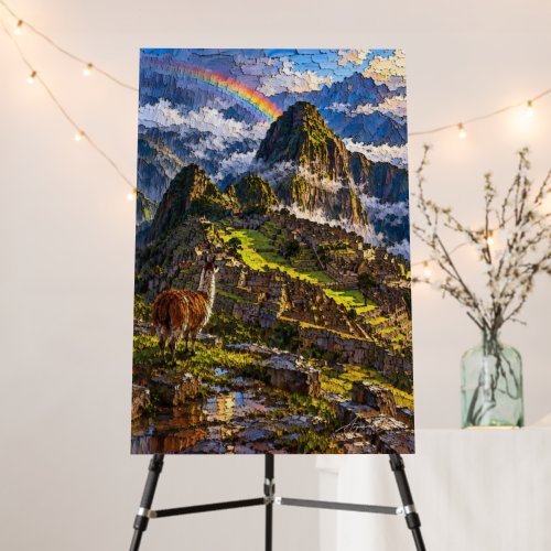 Machu Picchu Rainbow Foam Board