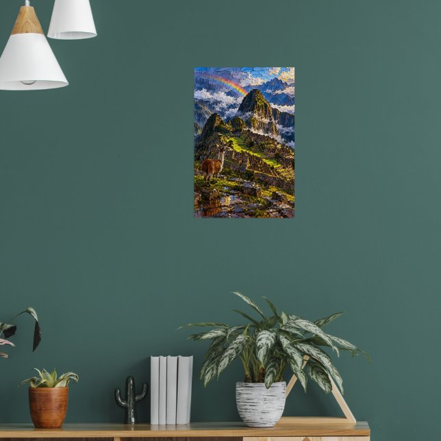 Machu Picchu Rainbow Poster (Living Room 1)