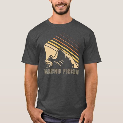 Machu Picchu Ruined city from Inca in Peru South T_Shirt