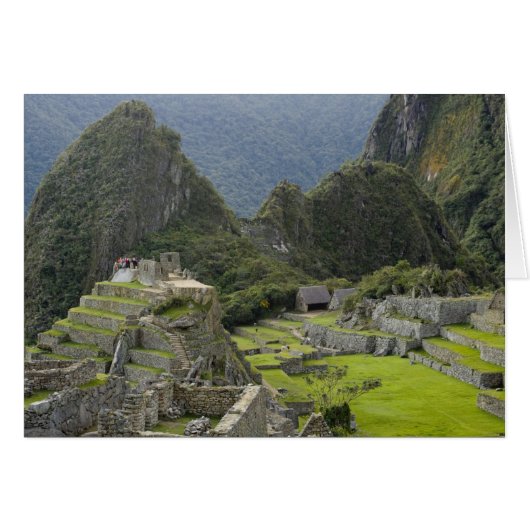 Machu Picchu, ruins of Inca city, Peru. 2 Cards (Front Horizontal)