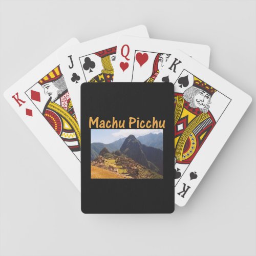 Machu Picchu Ruins Peru Sunrise Poker Cards