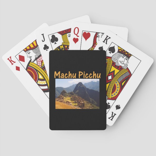 Machu Picchu Ruins Peru Sunrise Poker Cards (Back)