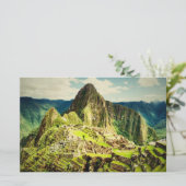Machu Picchu stylized paper sheet (Standing Front)