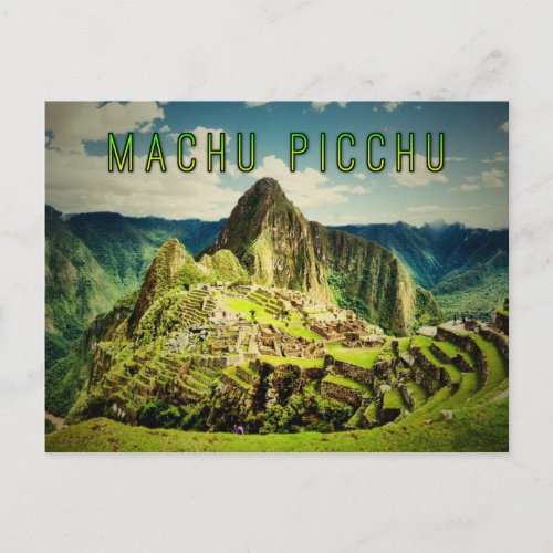 Machu Picchu stylized Postcard