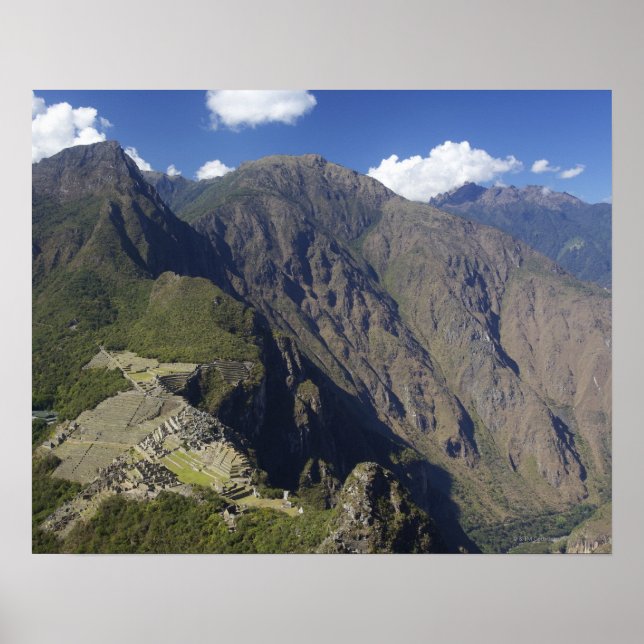Machu Picchu viewed from Huayna Picchu, UNESCO Poster (Front)