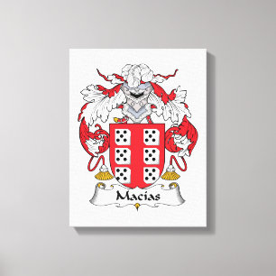 Macias Family Crest Canvas Print