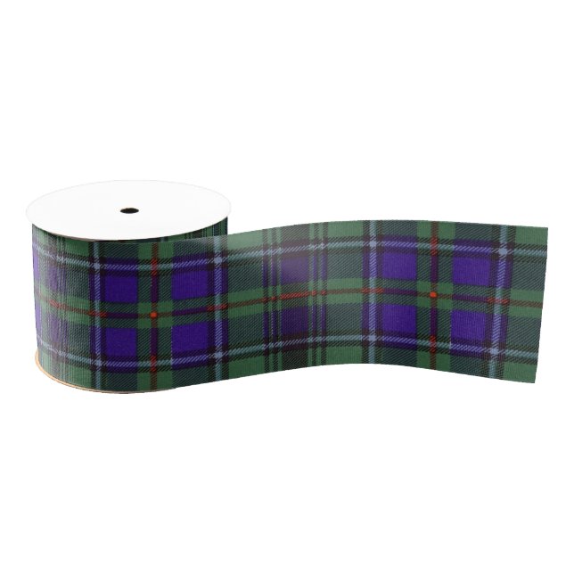 Macinnes clan Plaid Scottish tartan Grosgrain Ribbon (Spool)
