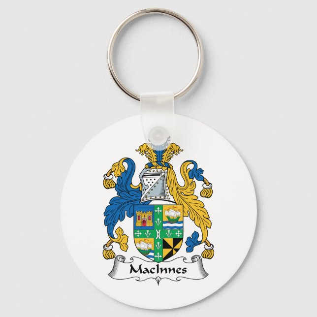 MacInnes Family Crest Keychain (Front)