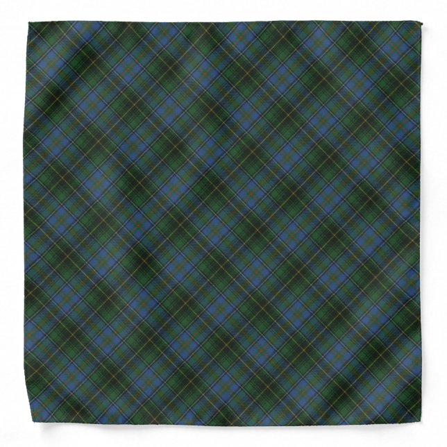 MacInnes Hunting Ancient Original Scottish Tartan Bandana (Front)