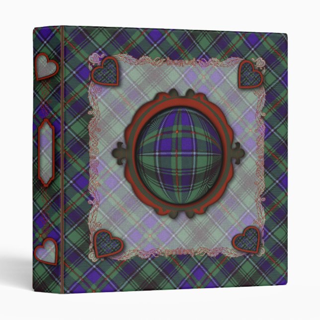 Macinnes Scottish clan tartan Binder (Front/Spine)