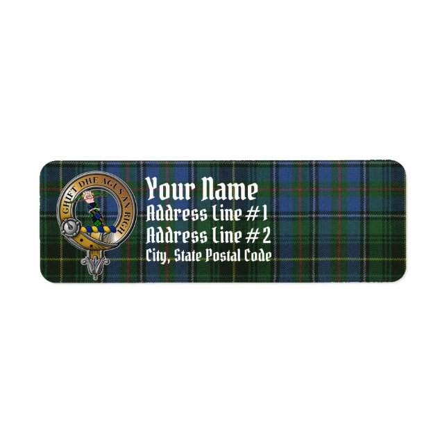 MacInnes Tartan & Badge Label (Front)