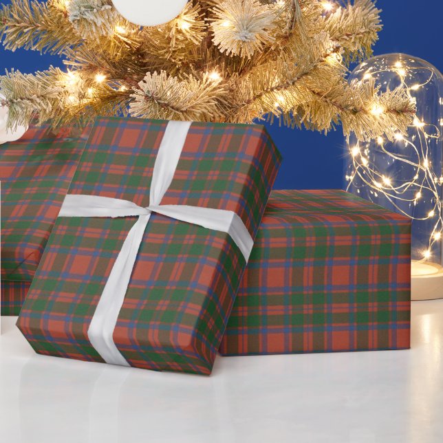 MacIntosh Ancient Original Scottish Tartan Wrapping Paper (Holidays)