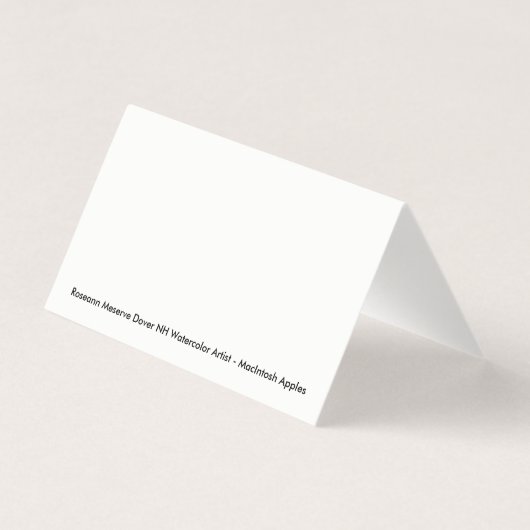 MacIntosh Apples Card (Back)