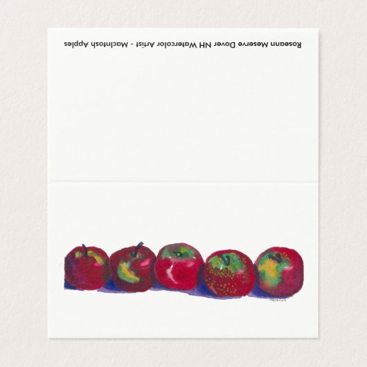 MacIntosh Apples Card (Outside Unfolded)