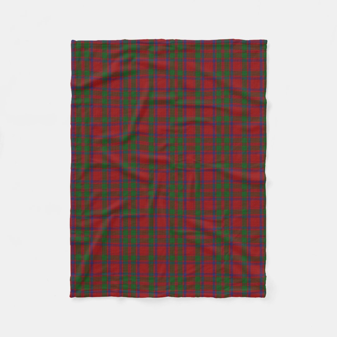 MacIntosh Clan Tartan Plaid Fleece Blanket Zazzle