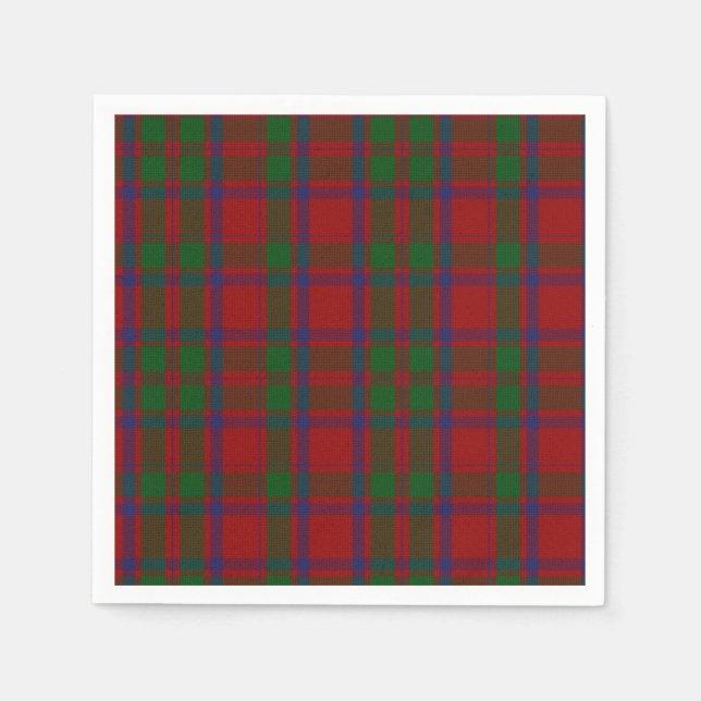 MacIntosh Clan Tartan Plaid Paper Napkins (Front)